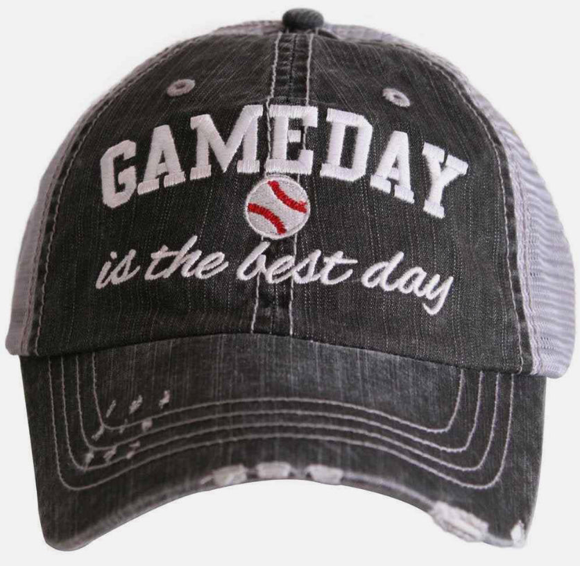 Katydid Trucker Hat-Gameday Is The Best Day Baseball