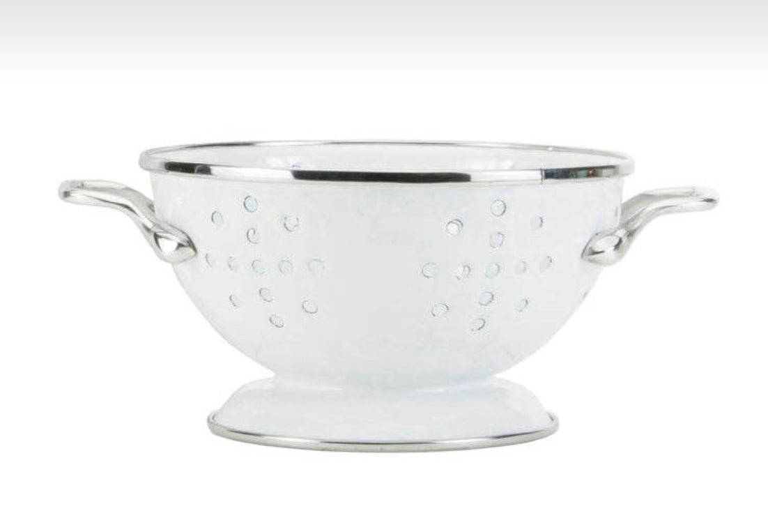 Golden Rabbit Home White Petite Colander