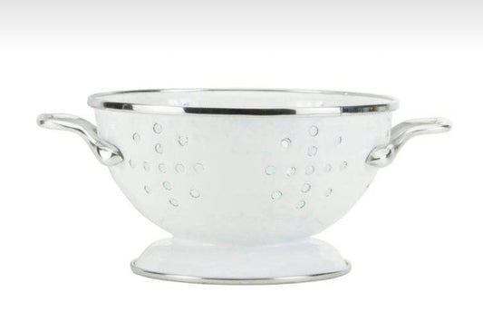 Golden Rabbit Home White Petite Colander