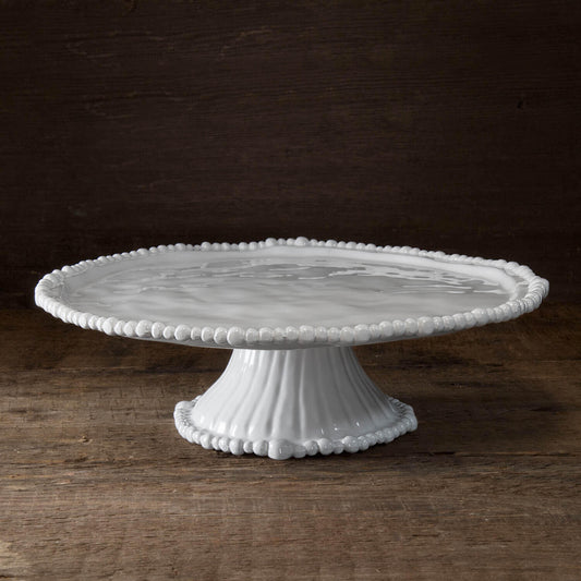 Beatriz Ball VIDA Alegria Pedestal Cake Plate-White