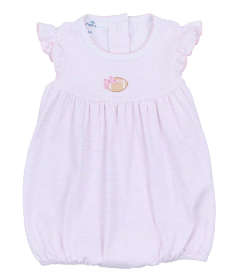 Magnolia Baby Touchdown Cutie Embroidered Bubble-Pink (6 months)