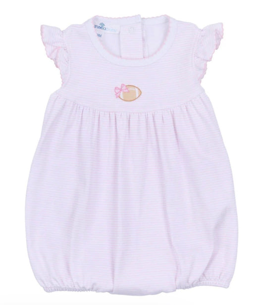 Magnolia Baby Touchdown Cutie Embroidered Bubble-Pink (6 months)