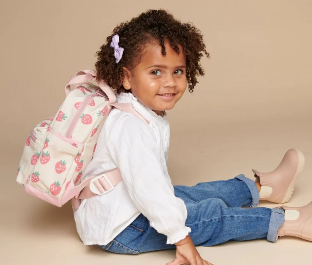 Itzy Ritzy Bitzy Toddler Backpack-Strawberries & Cream