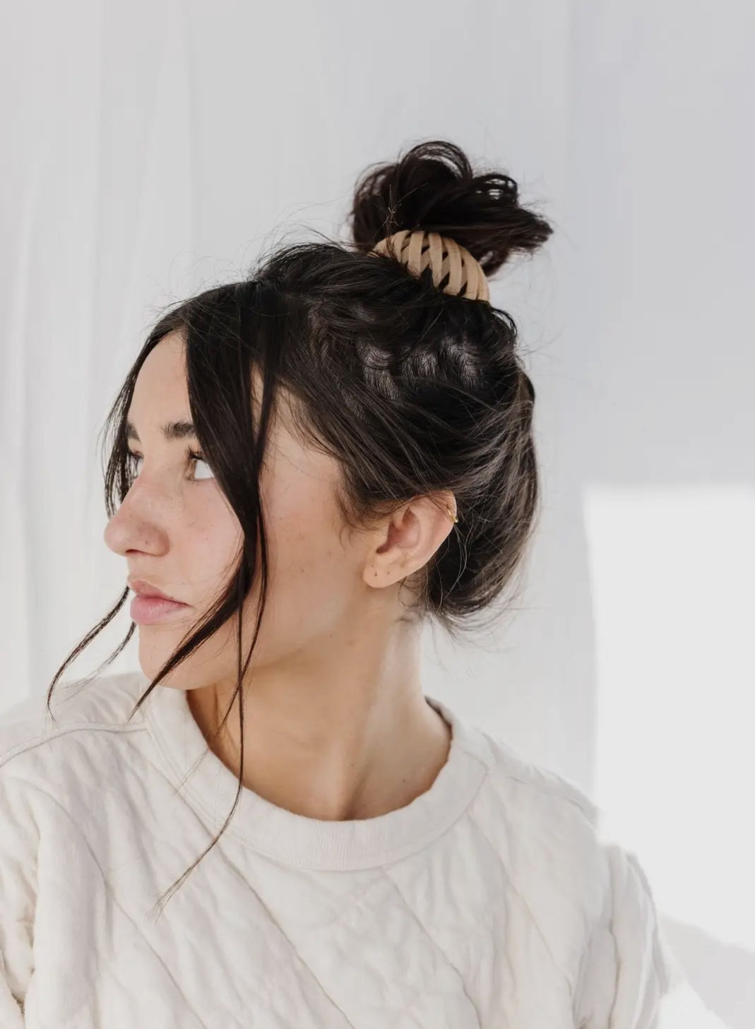 Shop ANDi Light Brown Bird Nest Expanding Hair Claw