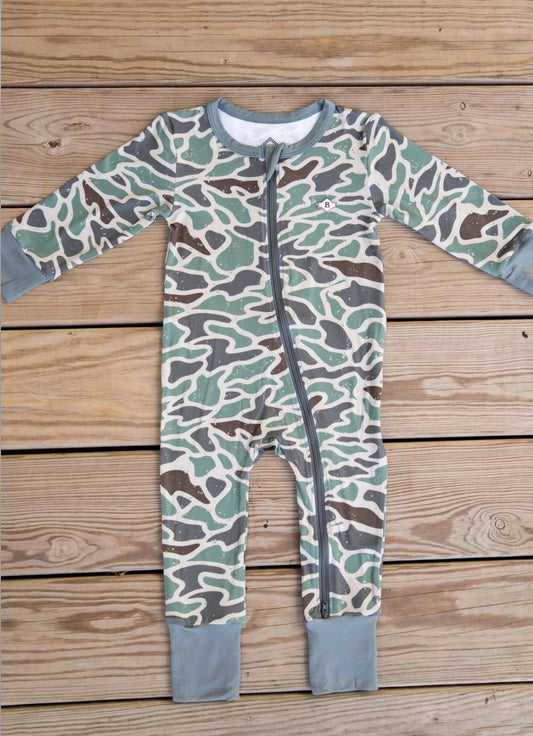 Burlebo Onesie-Retro Duck Camo