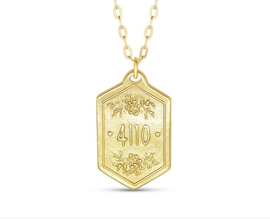 Madison Sterling Original Pendant Necklace (32") Isaiah 41:10