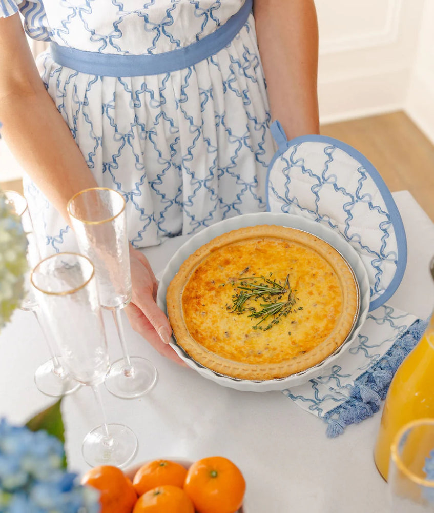 Mary Square Pot Holder-Bow Trellis