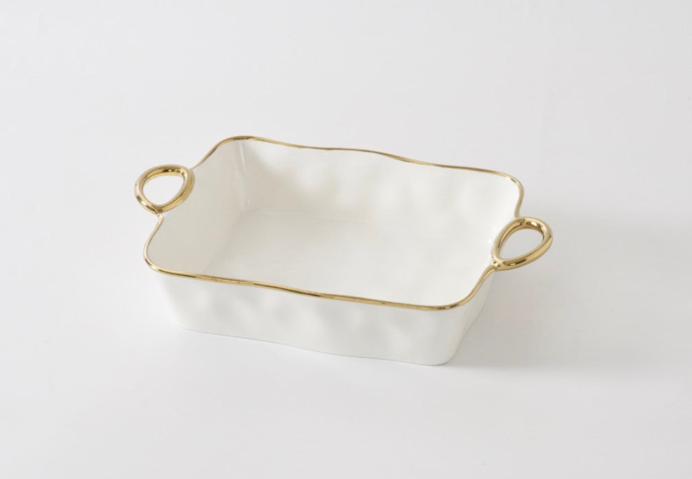 Pampa Bay Golden Handles Rectangular Baking Dish-11x9