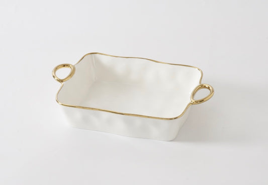 Pampa Bay Golden Handles Rectangular Baking Dish-11x9