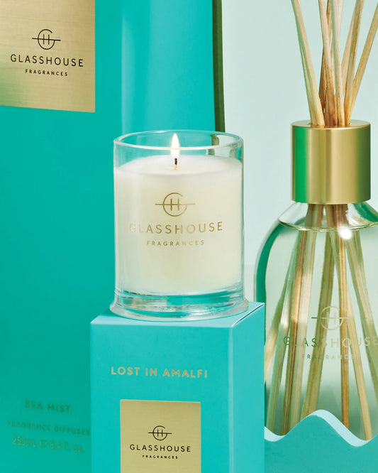 Glasshouse Fragrances 2.1 oz Scented Candle-Lost In Amalfi