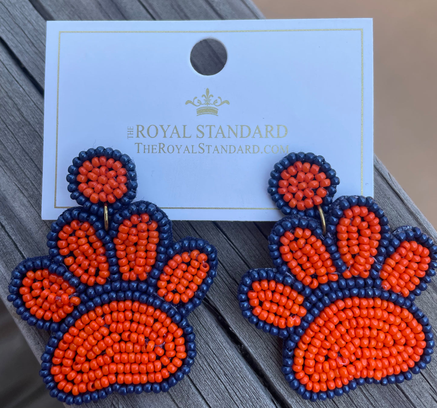 The Royal Standard Earrings-Tiger Paw