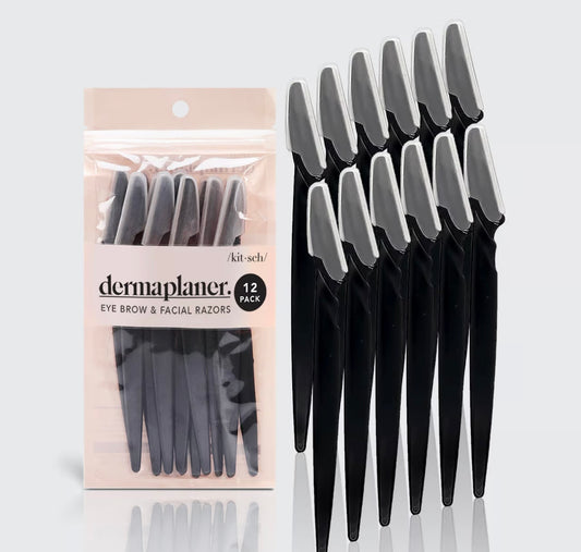 Kitsch Dermaplaning Tool 12pk- Black