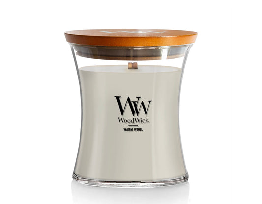 WoodWick Medium Hourglass Candle (9.7 oz)-Warm Wool