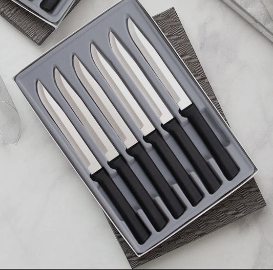Rada Black Six Utility/Steak Knives Gift Set