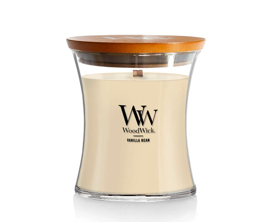 WoodWick Medium Hourglass Candle (9.7 oz)-Vanilla Bean