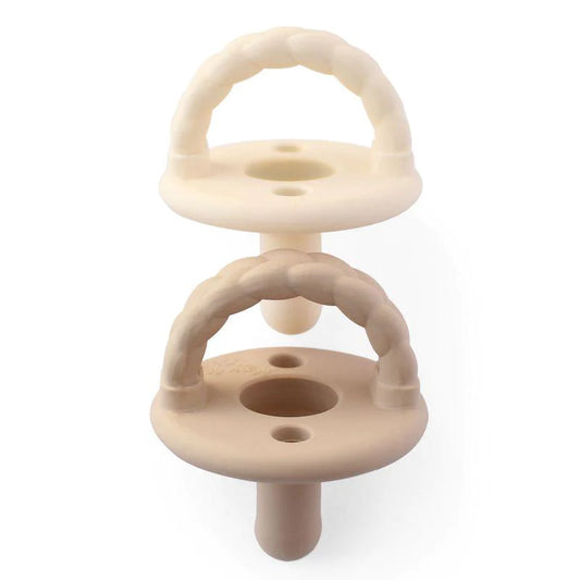 Itzy Ritzy Sweetie Soother Pacifier 2-pack-Buttercream & Toast
