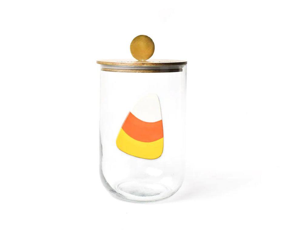 Happy Everything Mini Wooden Lid Glass Jar