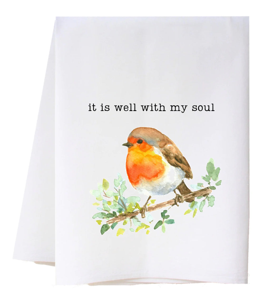 IT IS WELL BIRD FLOUR SACK TOWEL