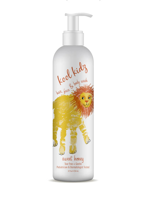 Kool Kidz Hair, Face, & Body Wash-Sweet Honey