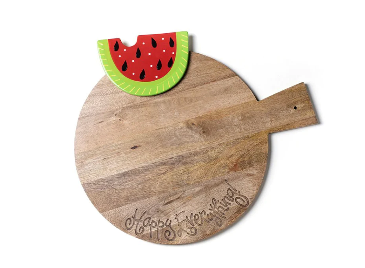 Happy Everything Big Wood Serving Board (16 inch)