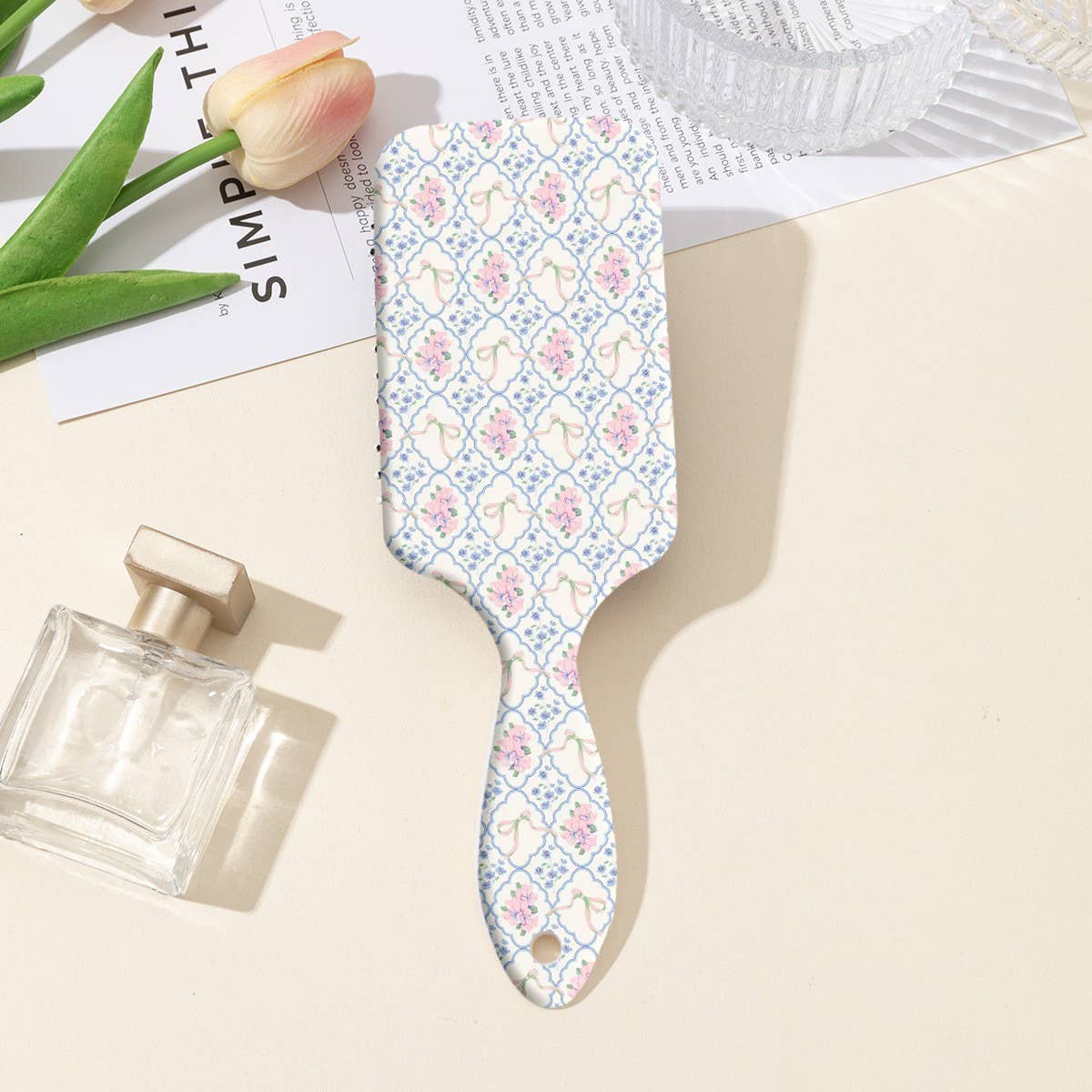 Josslyn Large Detangle Paddle Hair Brush-Bow