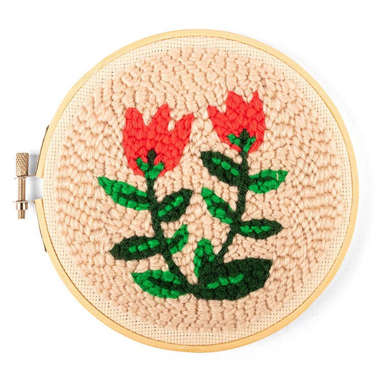 Kikkerland Punch Needle Kit-Tulips