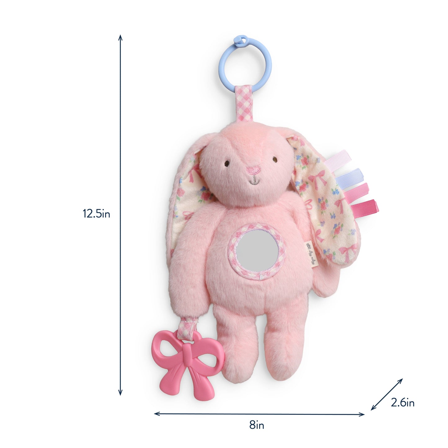 Itzy Ritzy Bitzy Traveler-Pink Bunny