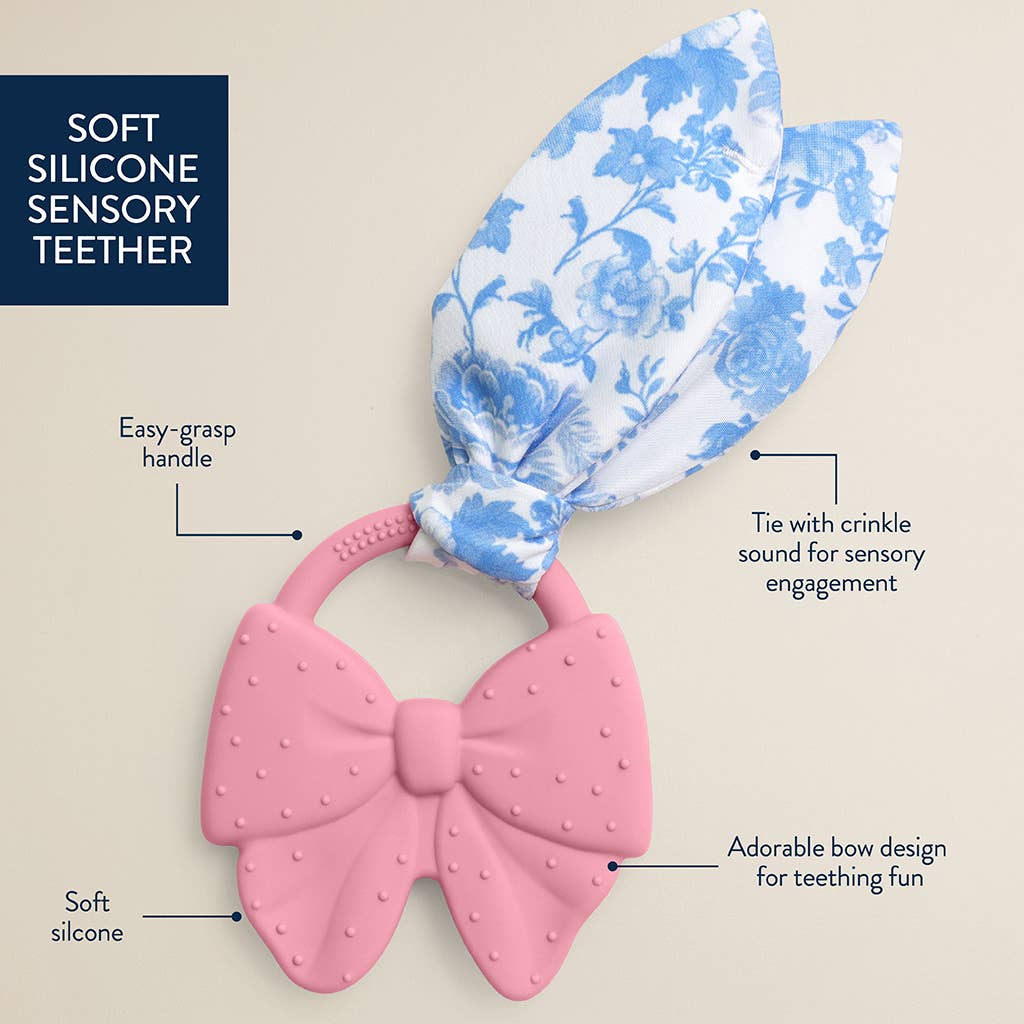 Itzy Ritzy Crinkle Crew-Pink Bow