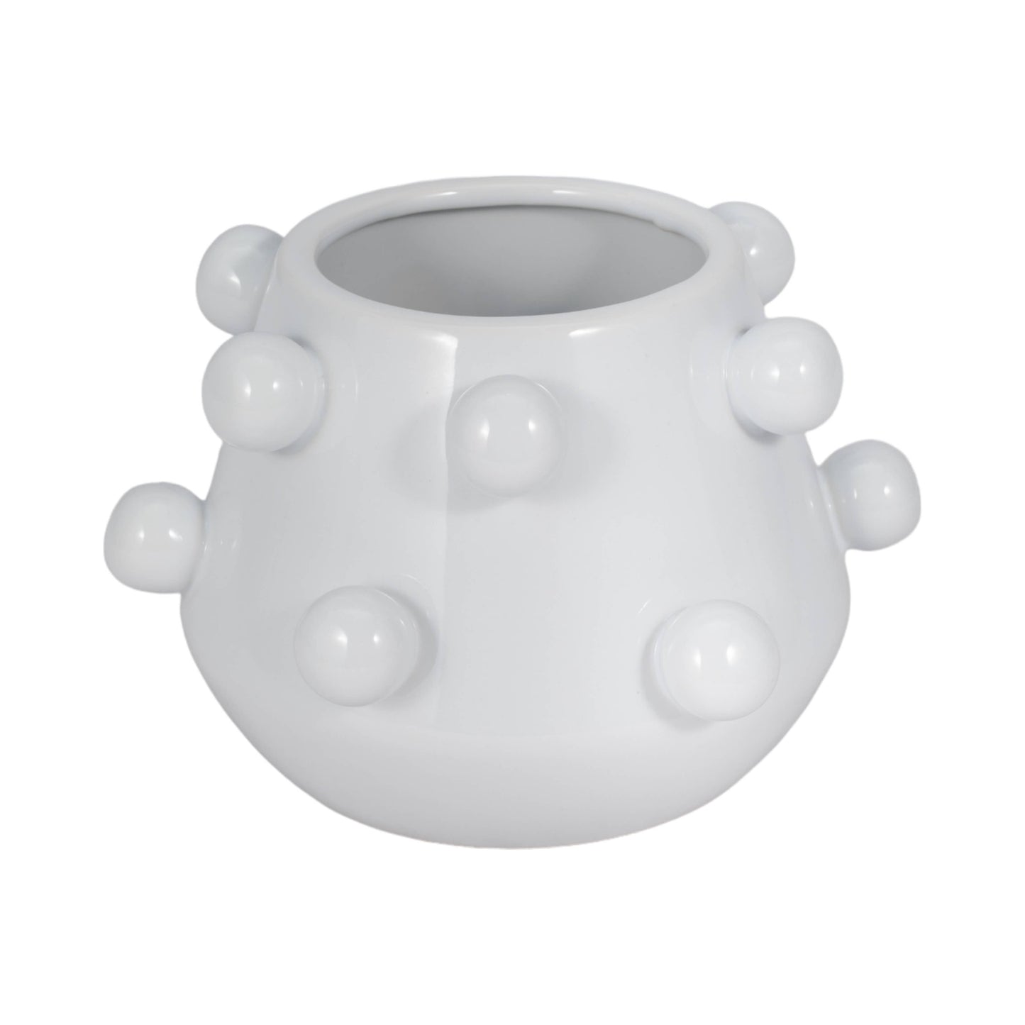 Sagebrook Home White Ceramic Bubble Plant Pot (8 inch)