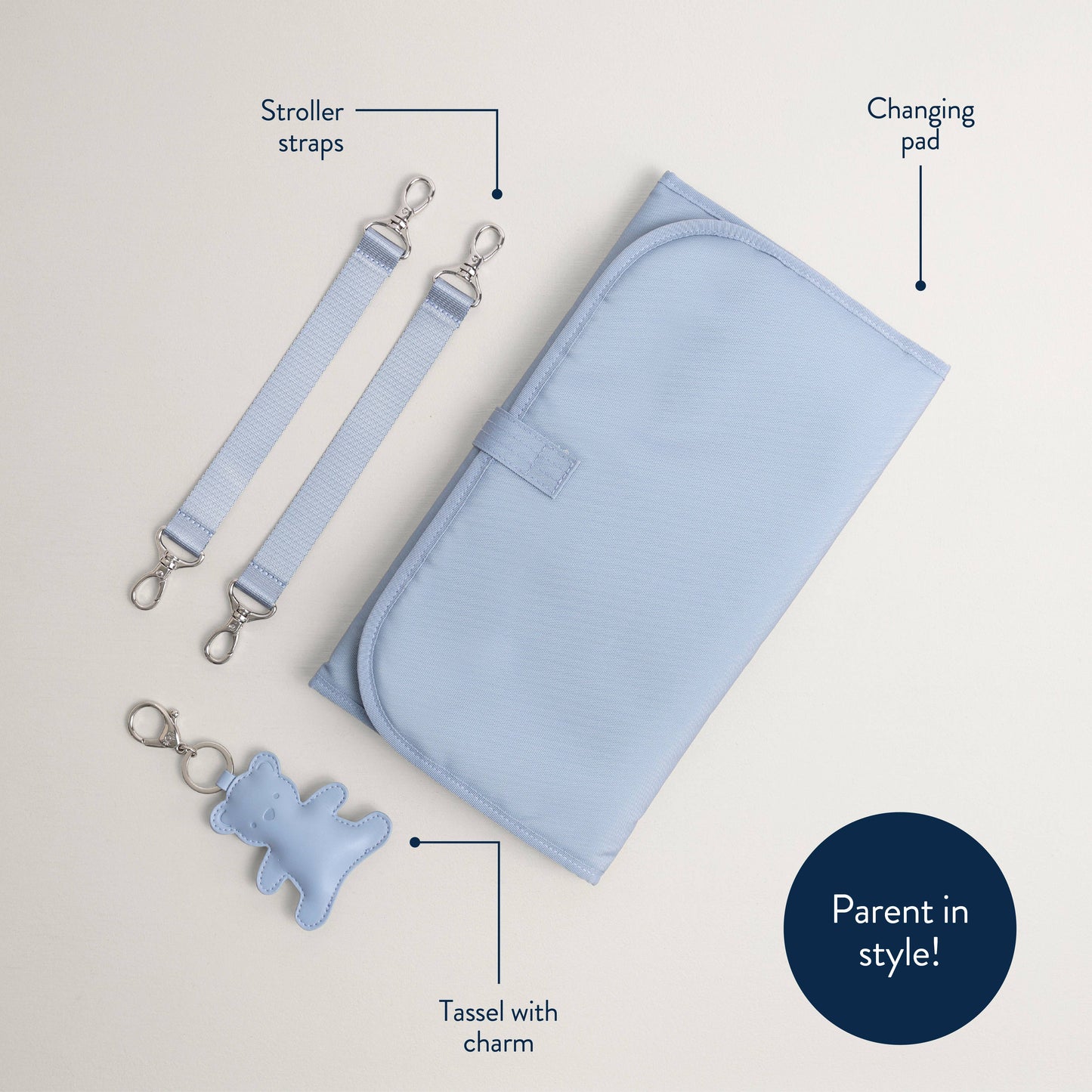 Itzy Ritzy Teddy Blue Boss Plus Backpack Diaper Bag