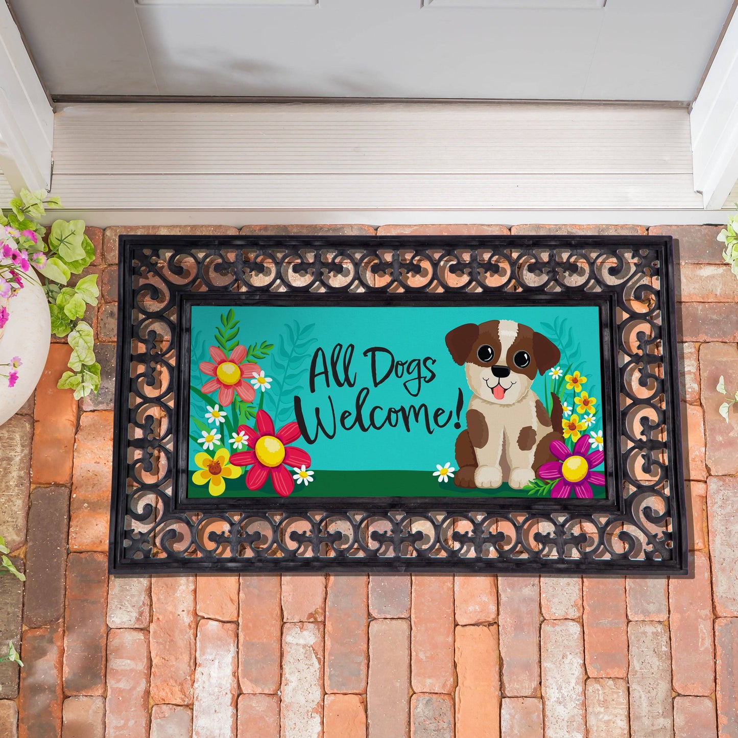 Evergreen Enterprises Sassafras Switch Mat-All Dogs Welcome