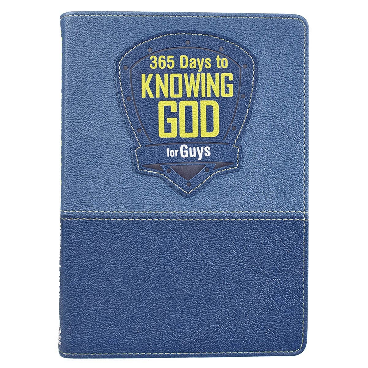 Christian Art Gifts Kid Book-365 Days to Knowing God for Guys-Faux Leather
