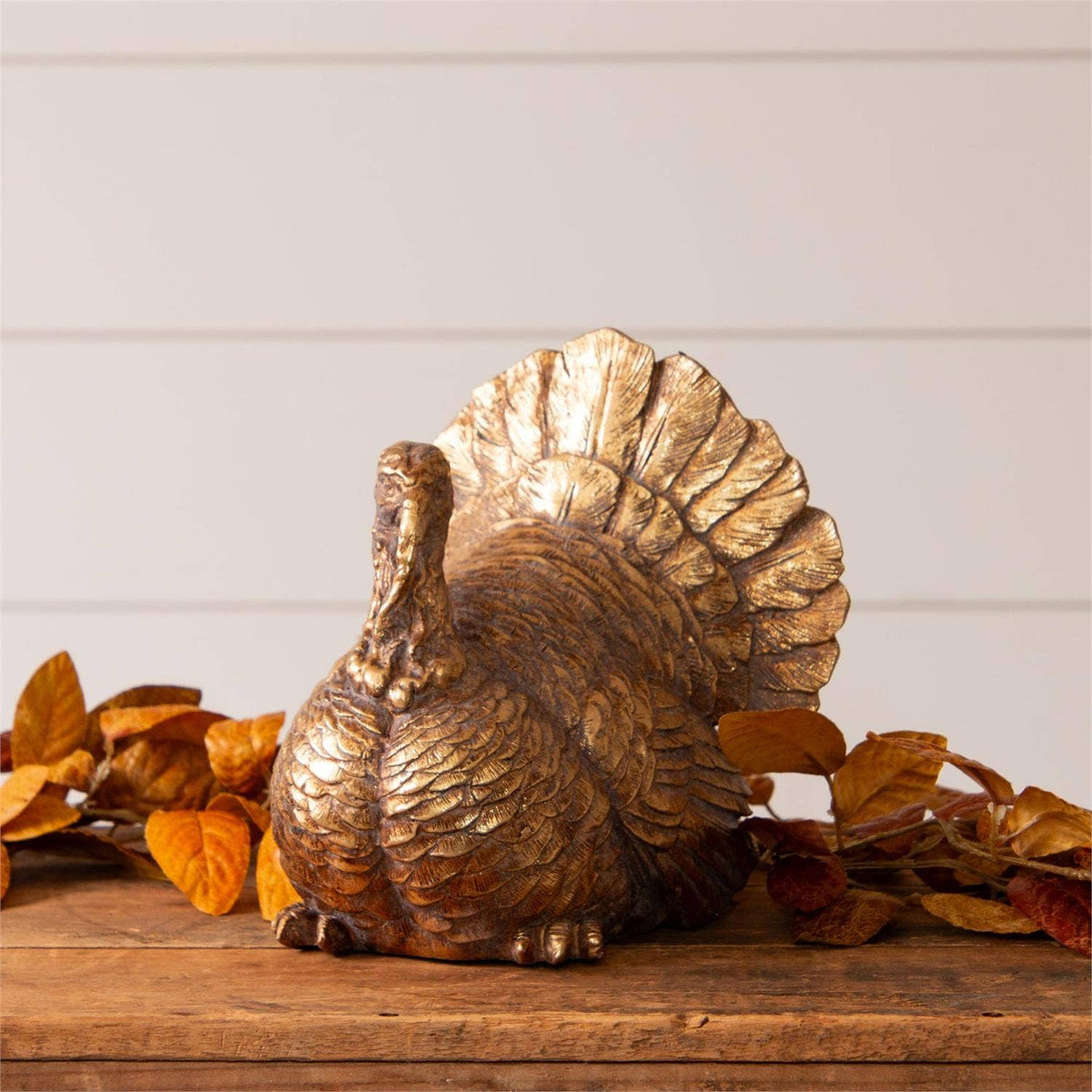 Audrey’s Home & Gifts Gold Tone Turkey Figurine