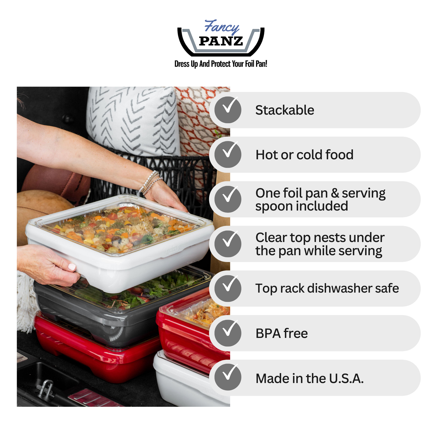 Fancy Panz Cake Pan Set with Spoon-Marble
