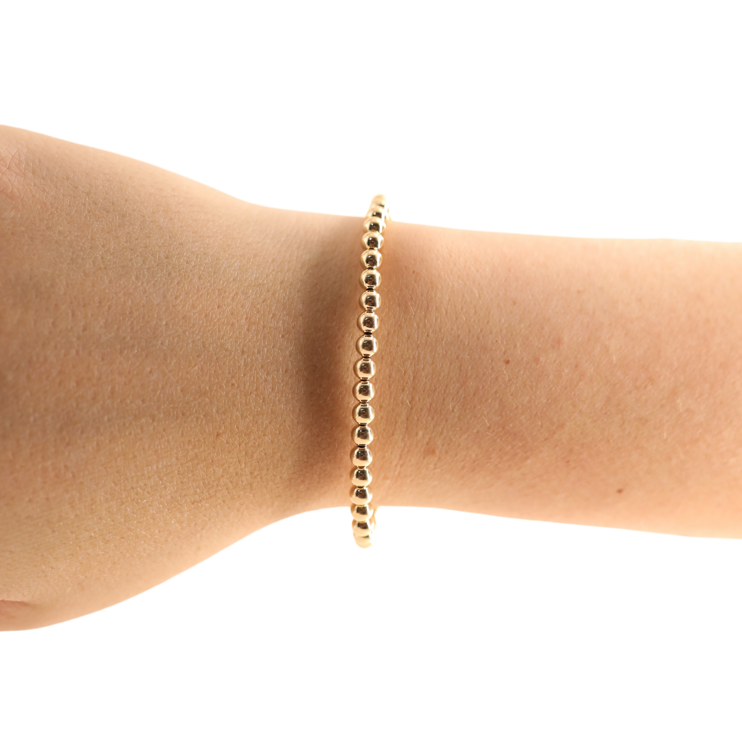 Beaded Blondes 4MM Gold Beaded Bracelet-Standard