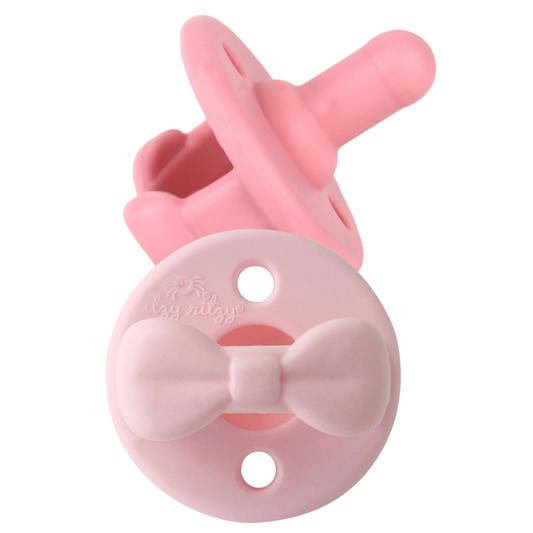 Itzy Ritzy Sweetie Soother Pacifier Sets (2-pack)-Pink Bows
