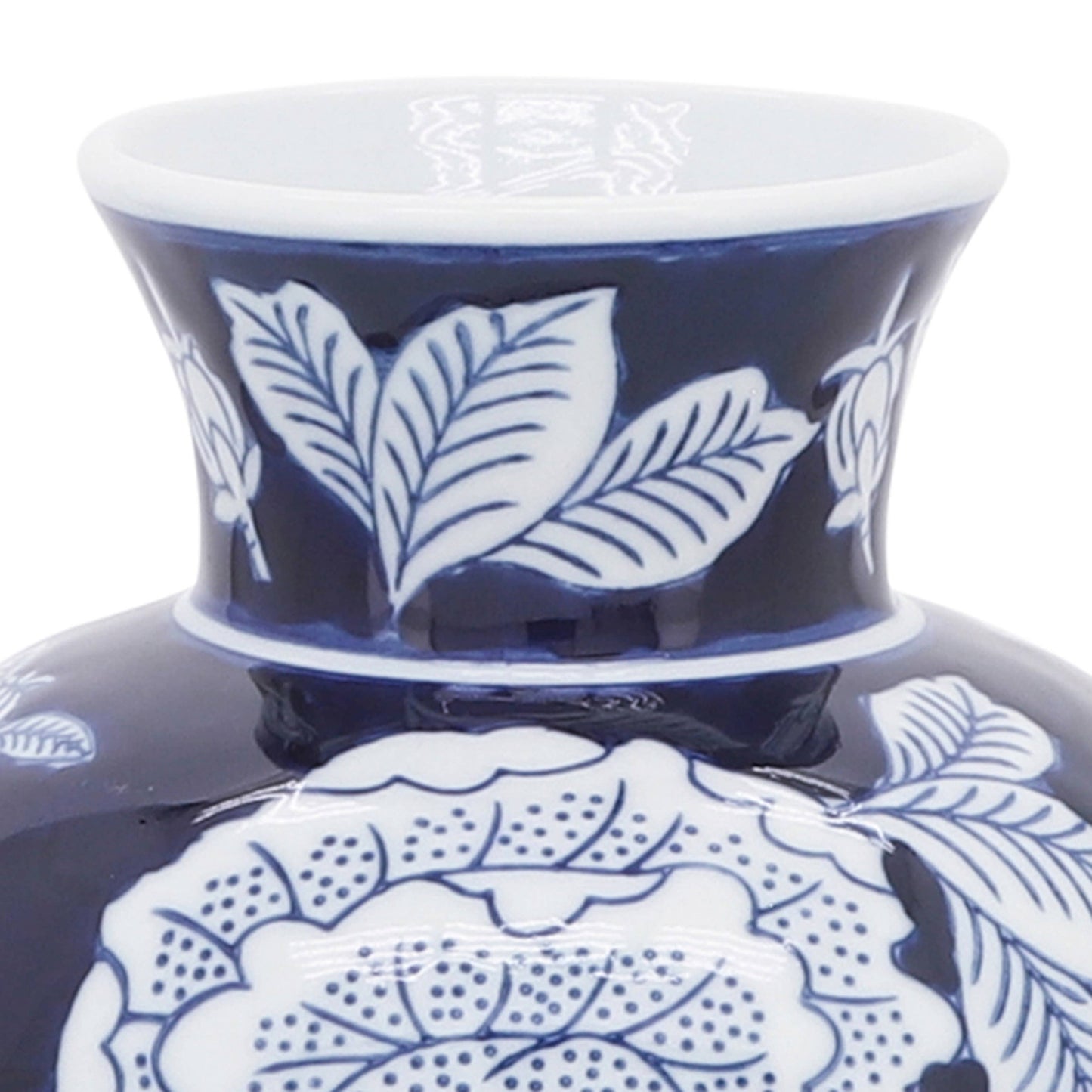 Sagebrook Home Blue Ceramic Decorative Vase (9 inch)