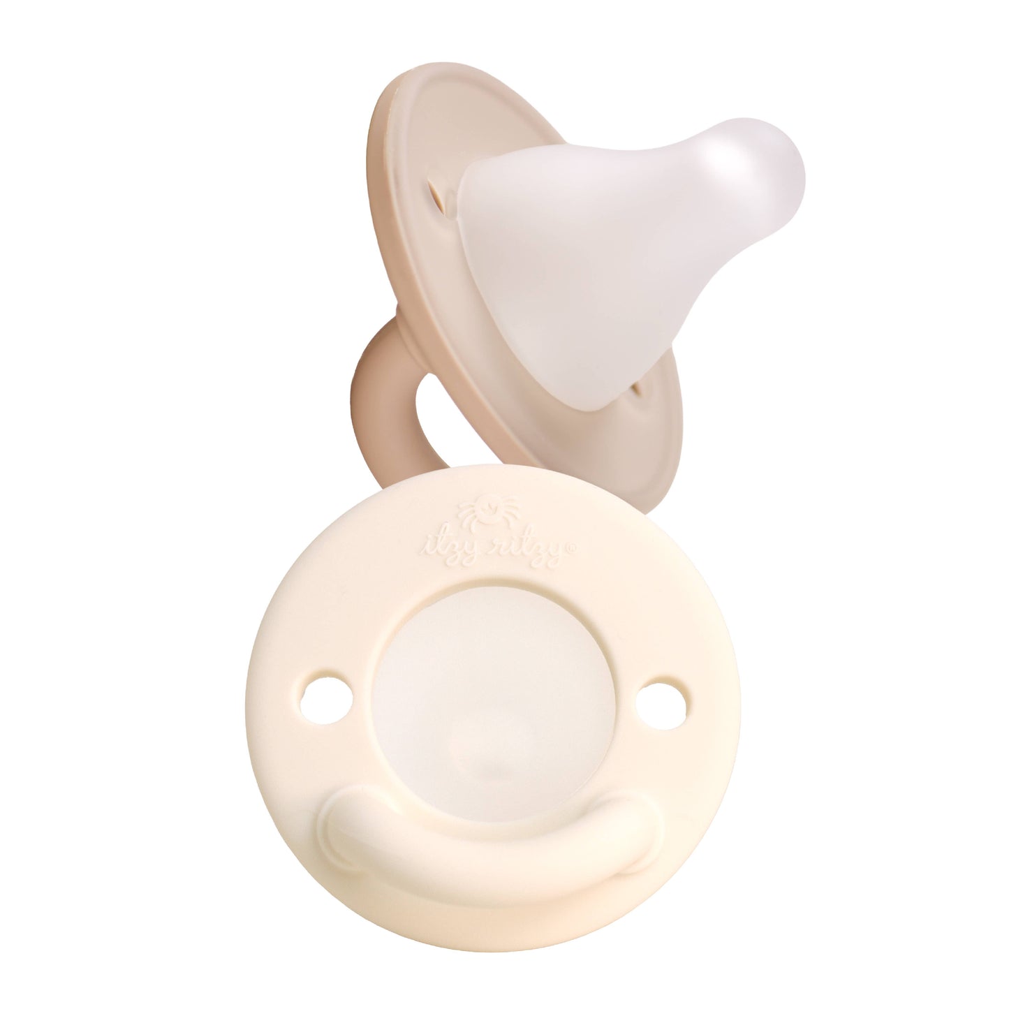Itzy Ritzy Latch & Soothe Breastlike Pacifier-Taupe