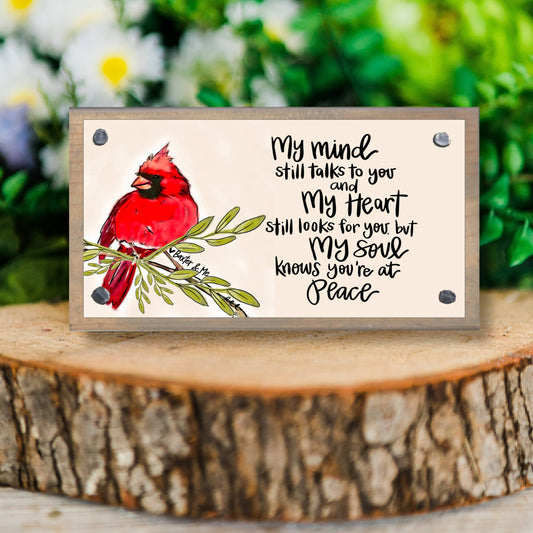 Baxter & Me Driftwood Happy Block-You're at Peace