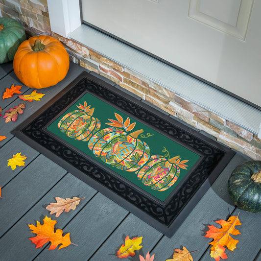 Evergreen Enterprises Flocked Coir Sassafras-Grateful Gatherings Jacobean Pumpkin