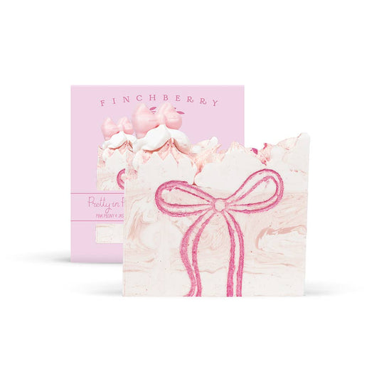 Finchberry Pretty in Pink Vegan Boxed Soap with Pink Coquette Bow