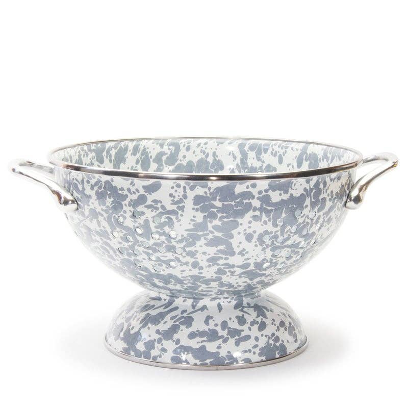 Golden Rabbit Enamelware Swirl Medium Colander