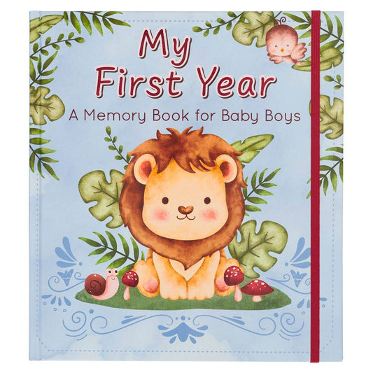 Christian Art Gifts Baby Memory Book for Boys