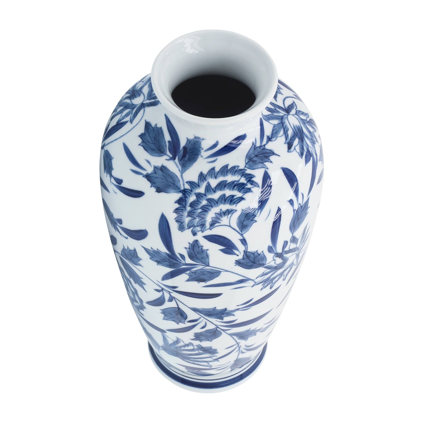 Sagebrook Home Blue Ceramic Decorative Vase (13 inch)