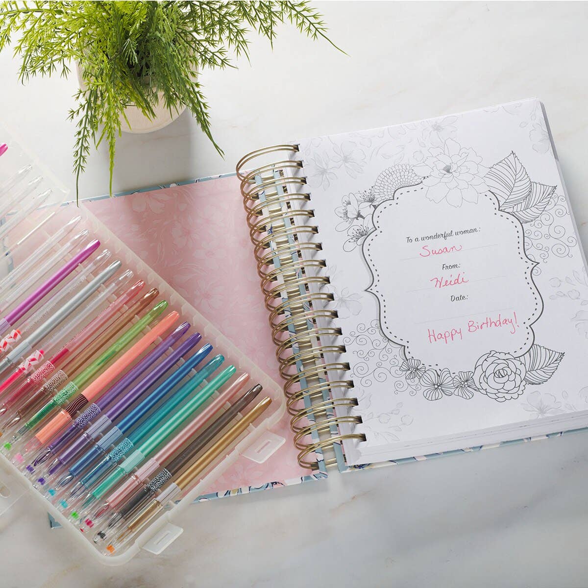 Christian Art Gifts Coloring Devotional Illustrated Words of Jesus for Women