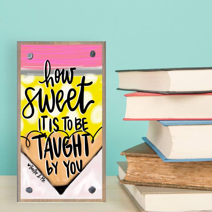 Baxter & Me Driftwood Happy Block-Taught By You