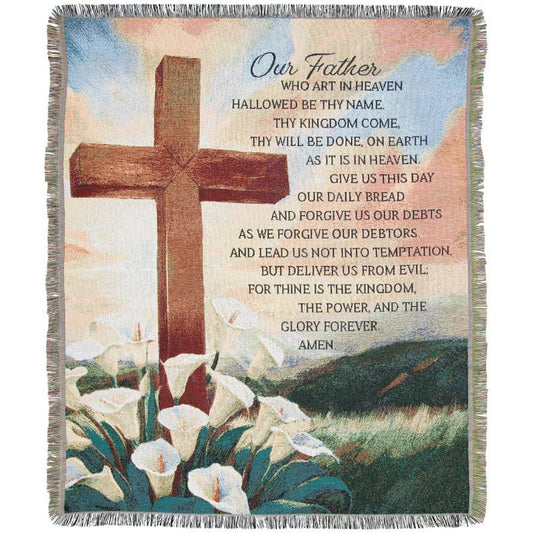 Carson Home Gifts "Our Father" Woven Tapestry Throw