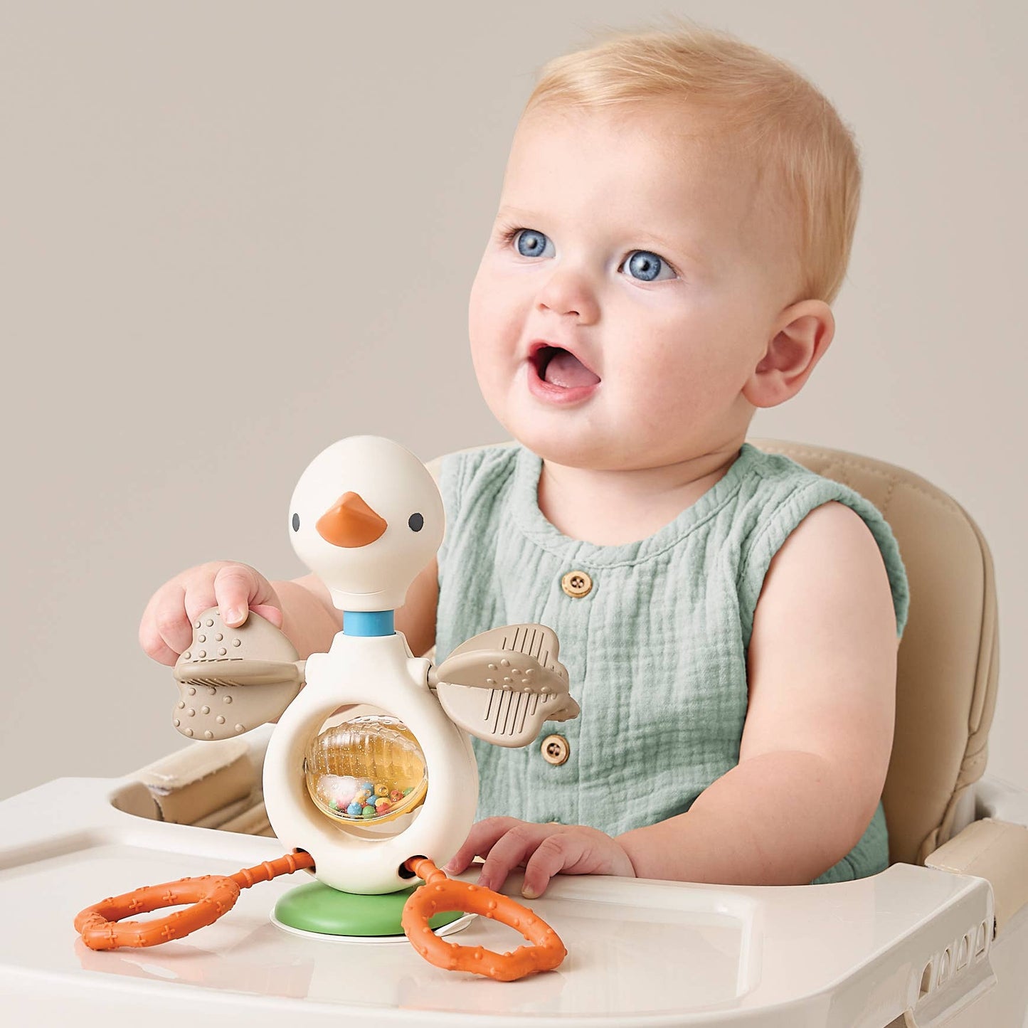Itzy Ritzy Twist & Bop High Chair Sensory Toy-Goose