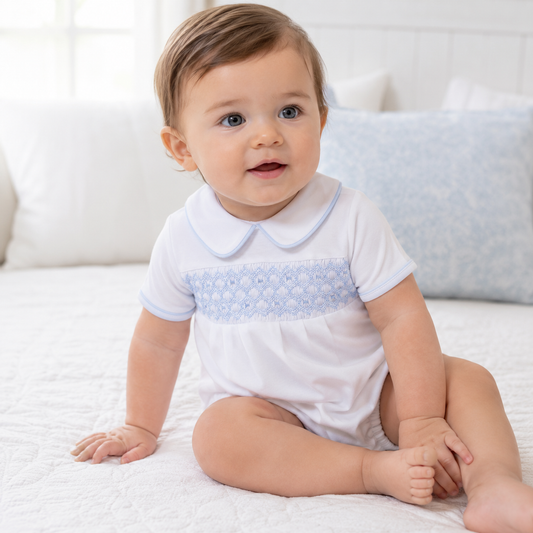 Magnolia Baby Charlie Smocked Bubble