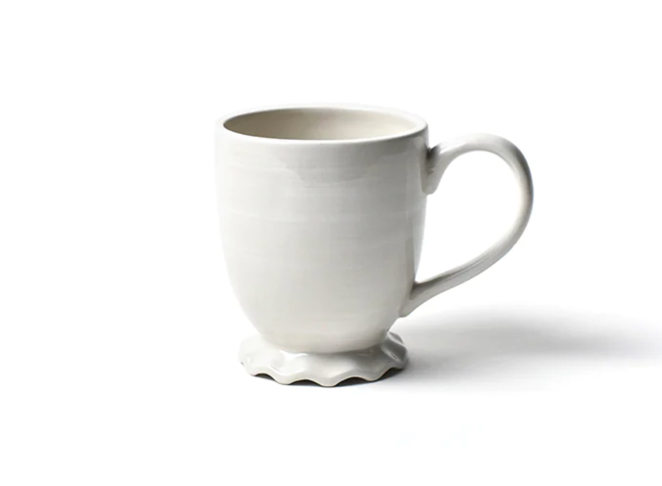 Coton Colors Signature White Ruffle Mug